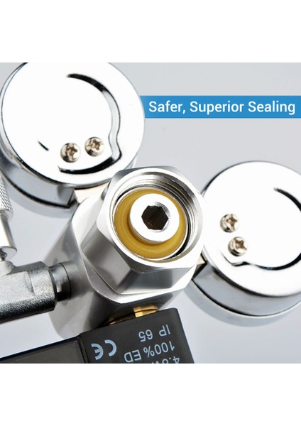 Kabarcık Ölçer Stili W21.8 Au Fiş Nıcrew Kendin Yap Akvaryum Co2 Regülatörü Manyetik Solenoid Kontrol Valf Kabarcık Sayacı Balık Tankı Aksesuarları Co2 Basınç Düşürücü Valfi (Yurt Dışından) indirimleri