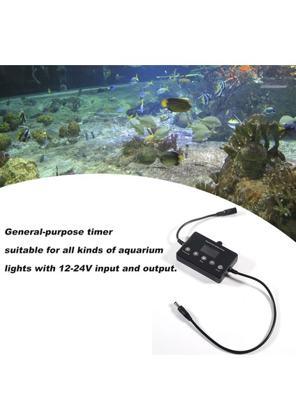 Siyah Stil Akvaryum LED Işık Dimmer Kontrol Cihazı Güneş Doğuşu Gün Batımı Modülatörü Için Akvaryum Balık Tankı LED Akıllı Işık Zamanlama Karartma Sistemi (Yurt Dışından) modelleri