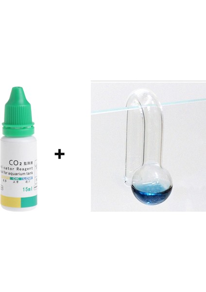 Type3 ve 15ML Stili Akvaryum Balık Tankı Co2 Difüzör Cam Damla Kontrol Cihazı Co2 Konsantrasyon Monitörü Cam Damla Kontrol Cihazı Ph Uzun Süreli Gösterge Test Cihazı (Yurt Dışından)