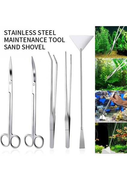 D Stili Akvaryum Tankı Araçları Kiti Akvaryum Düzenleme Balık Tankı Su Bitkileri Uzun Cımbız Paslanmaz Çelik Bakım Aracı (Yurt Dışından) modelleri