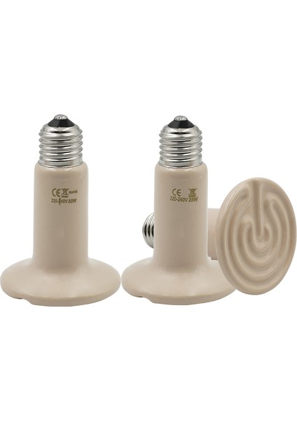 200W Tarzı 220V Uzak Kızılötesi Evcil Hayvan Isıtma Lambası Seramik Kaplumbağa Yavruluk Ampul Isı Yayıcı Işık Ampulü 25W 50W 75W 100W 150W 200W Süt - (Yurt Dışından)