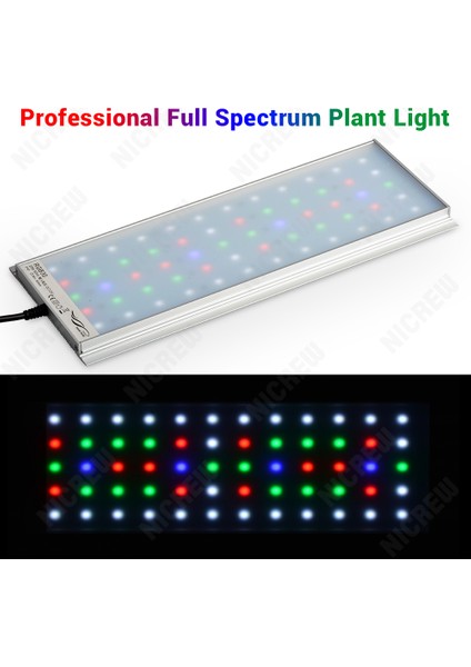 Uzaktan Dimmer Tarzı Nıcrew Ros Rgb Akvaryum LED Işık Tam Spektrum Aydınlatma Su Bitkileri Için Parlaklık Ayarlanabilir 30CM Ila 80CM Tanklara Uygun (Yurt Dışından) modelleri