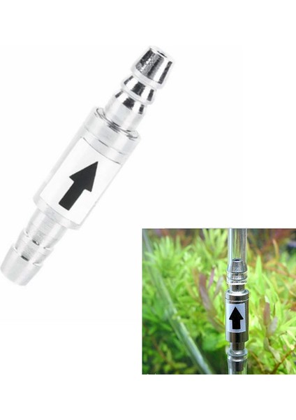 Beyaz Stil 4cm Akvaryum Co2 Jeneratörü Difüzör Regülatör Co2 Geri Akış Kontrol Vanası Için Paslanmaz Çelik Tek Yönlü Kontrol Vanası 4mm Tüpe Uygun (Yurt Dışından)