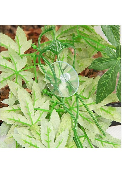 Yeşil Stil 40CM Sürüngen Bitkileri Asılı Ipek Terraryum Bitkileri Sahte Sürüngenler Tırmanma Bitkisi Akvaryum Sürüngen Simülasyon Baston Yeşil Yaprak 50CM (Yurt Dışından) fiyatları