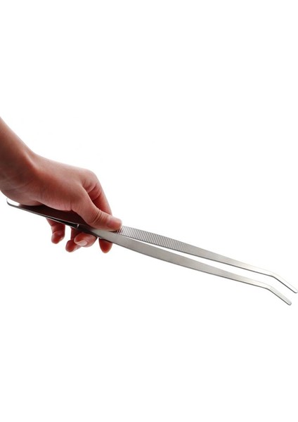 Dirsek Stili 30CM Paslanmaz Çelik Sürüngen Maşası Uzun Maşa Düz ve Kıvrık Maşa Sürüngen Bakım Araçları Için Örümcekler Kertenkeleler Yılanlar Için Maşa (Yurt Dışından)