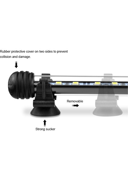 Uzak Stil ile 28 cm Rgb Su Geçirmez LED Akvaryum Aydınlatma Balık Tankı Işık Barı Mavi Beyaz Daldırma Sualtı Lamba Işık Akvaryum Dekorasyonu (Yurt Dışından)