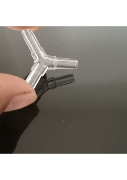 Y Şeffaf 3 Yollu Stil Balık Tankı Hava Pompası Bağlantı Parçası Kontrol Valfi Hava Boru Tüpleri 4mm T Şekilli Plastik Bağlayıcı Akvaryum Aksesuarları (Yurt Dışından)