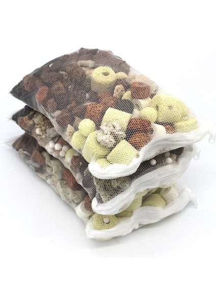 Yollow Gözenekli Yüzük Stili 150G Akvaryum Balık Tankı Filtre Malzemesi Aktif Karbon Seramik Halka Biyolojik Top ile Ücretsiz Filtre Torbası (Yurt Dışından)