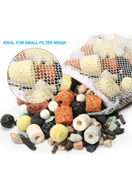 Beyaz Stil Yaklaşık 100G 500G Akvaryum Balık Tankı Filtre Medyası Seramik Halkalar Aktif Karbon Biyoballı Berrak Su ile Ücretsiz Filtre Ağ Çantası (Yurt Dışından) fırsatları