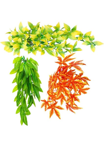 Çoklu Stil Simülasyon Bitki Süsü Kertenkele Üretim Kutusu Tırmanma Kertenkeleler Kertenkeleler Gecko Habitat Dekorasyon Bitkisi Hasır Pet Malzemeleri (Yurt Dışından)