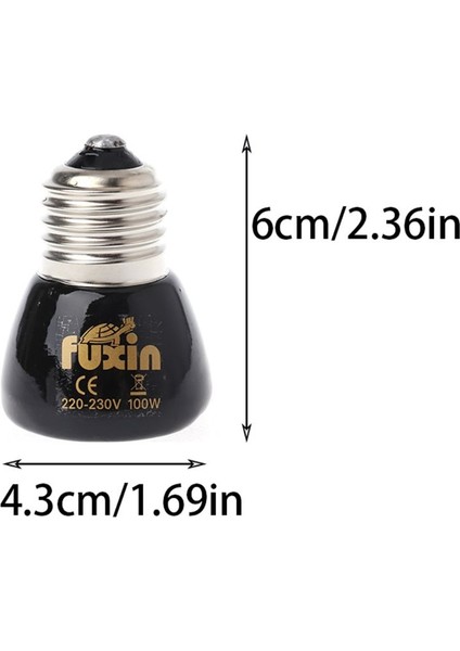100W Tarzı Evcil Hayvan Kertenkele Isıtma Işık Ampulü 25W 50W 75W 100W E27 Için Uzak Kızılötesi Seramik Isıtıcı Işık Lambası (Yurt Dışından)