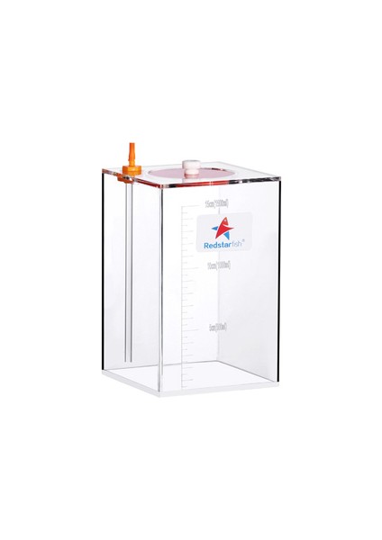 1.5l Tarzı Kırmızı Denizyıldızı Dozaj Pompası Ölçekli Sıvı Saklama Kovası 1.5l.5l.5l Litre Yüksek Akrilik Yapımı Mercan (Yurt Dışından)