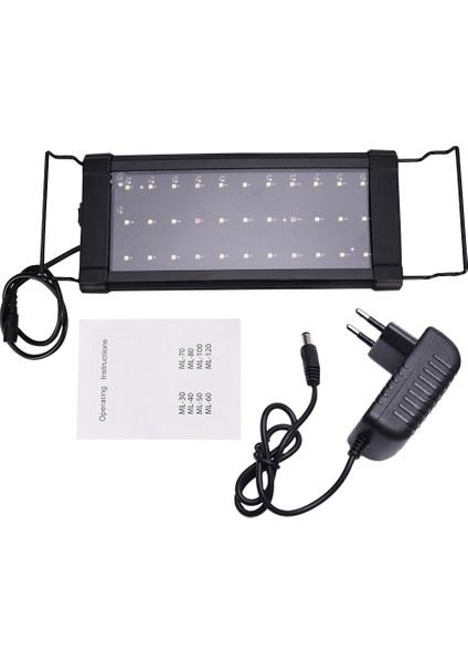 Ab Fiş Tarzı Süper Ince Ledler Akvaryum Aydınlatma Sulu Bitki Yetiştirme Işığı Su Geçirmez 30CM Genişletilebilir Tam Spektrum LED Lamba Dekorasyon Lambası (Yurt Dışından)