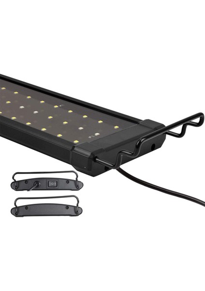 Ab Fiş Tarzı Süper Ince Ledler Akvaryum Aydınlatma Sulu Bitki Yetiştirme Işığı Su Geçirmez 30CM Genişletilebilir Tam Spektrum LED Lamba Dekorasyon Lambası (Yurt Dışından)
