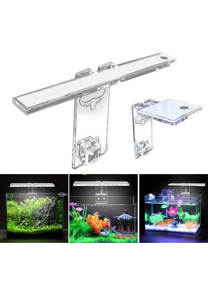 Dikdörtgen Stili Akvaryum Lambası LED Bitki Işığı Tank Kalınlığına Uygun Akvaryum Lambası Askı Işığı, Balık ve Malzemeler 21 cm Tb (Yurt Dışından)
