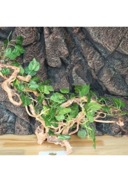 XOG069B Stili Evcil Sürüngen Hasır Bukalemun Kertenkele Tırmanma Objesi Orman Tank Peyzaj Orman Tank Peyzaj Dekorasyon Yeni (Yurt Dışından) fırsatları