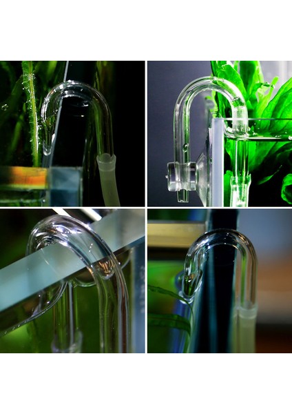 Şeffaf Stil Akvaryum Co2 Sistemi Diffüzör Kontrol Vanası U Şekilli Cam Boru Eğri Aksesuar Kendin Yap (Yurt Dışından) fiyatları