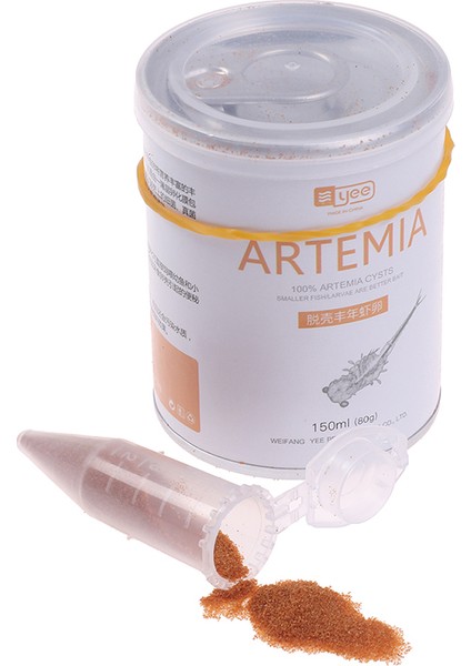 Beyaz Stil 150ML Akvaryum Yavrularının Yumurtadan Çıkmış Artemia Yem Kabuğu Yumurtası Bebek Balıklar Küçük Balıklar Için (Yurt Dışından)