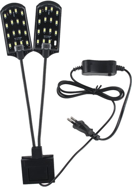 Ab Fişi Akvaryum Lambaları Klipsli Lamba Bitki Işıkları Yüksek Parlaklık Enerji Tasarrufu Su Bitkileri Aydınlatma 10W LED Boncuklar (Yurt Dışından)