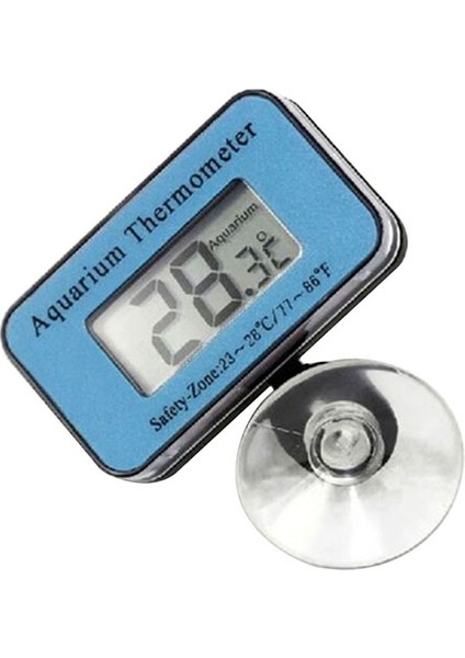 Mavi Stil Mini Kullanışlı Dijital LCD LED Ekran Akvaryum Balık Tankı Su Geçirmez Daldırma Termometre Sensör Higrometre Ölçer (Yurt Dışından) fırsatları