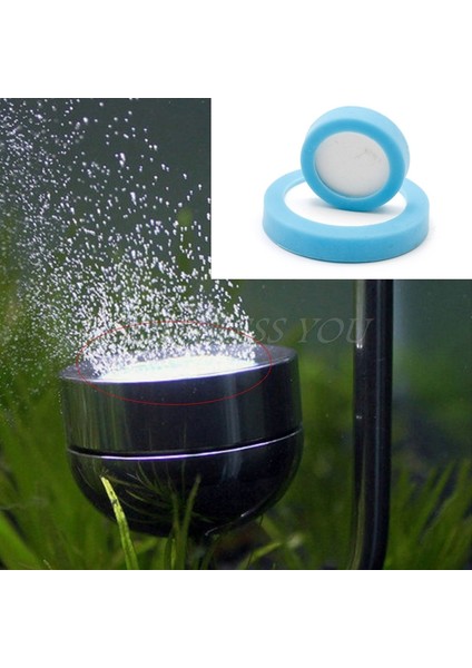 Mavi Stil 3cm Co2 Difüzör Reaktör Nano Iyileştirme Seramik Disk Yedek Dilim Akvaryum Akvaryum Balık Tankı Bitki Karbon Dioksit Seti (Yurt Dışından)