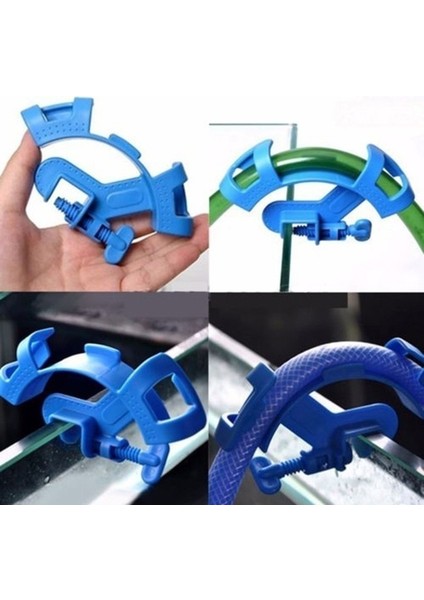 Mavi Stil Akvaryum Filtre Tutucu Su Borusu Filtresi Montaj Tüpü Balık Tankı Sıkıca Tutun Hortum Su Borusu Sabitleme Kelepçesi Akvaryum Aracı (Yurt Dışından) modelleri