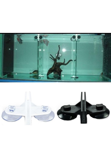 Siyah Stil Akvaryum Balık Tankı Plastik Emişli Kelepçe Akvaryum Balık Tankı Plastik Emişli Kelepçe Bölücü Sayfa Tutucu (Yurt Dışından) fiyatları
