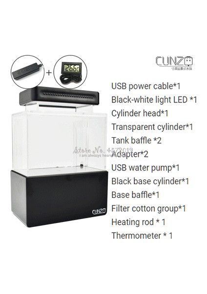 Isıtıcı Tarzı Stokta Var Mini Betta Balık Tankı Masaüstü Taşınabilir Akvaryum Balık Kasesi Su Filtresi LED Işık USB Hava Pompası Taşınabilir Dekorasyon (Yurt Dışından) modelleri