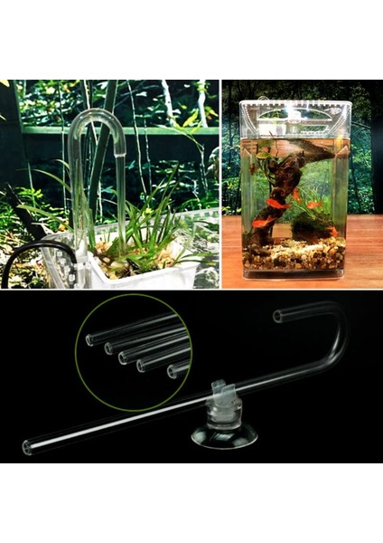 NO.250 Stili Akvaryum Balık Tankı Hava Tüpü U-Şekil Bağlayıcılar Aeratör Oksijen Pompası Aksesuarları (Yurt Dışından) indirimleri