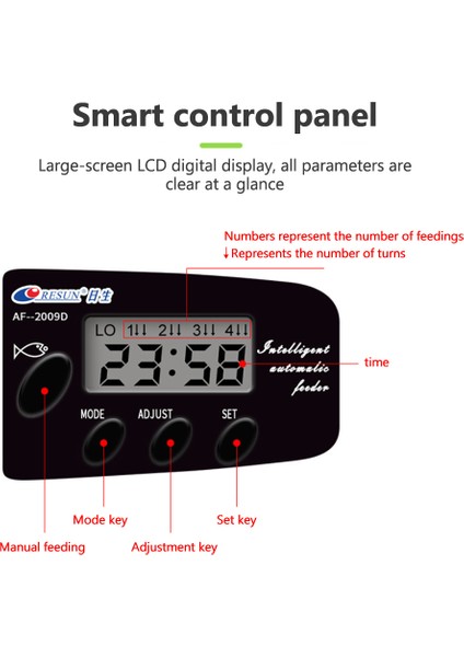 AF-2020 Stili Otomatik Balık Yemleyici Zamanlayıcı Besleyici Akvaryum Balık Yemi Besleyicisi Için Akvaryum Balık Tankı 100ML LCD Ekran Otomatik Besleyiciler (Yurt Dışından) modelleri