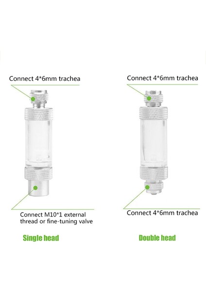 Tek Kafa Stili D0AC Tek Çift Başlı Balık Tankı Co2 Kabarcık Sayacı Hava Pompası Aksesuarı Için Akvaryum Kontrol Vanası-Regülatör Difüzör Reaktör (Yurt Dışından)