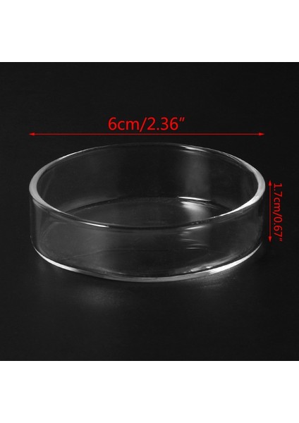 Gösteri Tarzı Olarak Tek Boyut Şeffaf Cam Karides Yem Yuvarlak Tabak Küçük Balık Yem Kabı Süs Malzemeleri Aquarium Için Besin Kase (Yurt Dışından) fiyatları