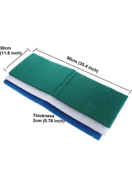 Yeşil Stil 90CMX30CMX2CM Dayanıklı Akvaryum Balık Tankı Biyokimyasal Sünger Filtre Havuz Su Filtresi Köpük Biyo Sünger Filtre Pamuk 3 Renk Seçenekli (Yurt Dışından) modelleri