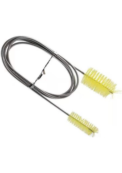 Sarı Stil 90CM Paslanmaz Çelik Çok Fonksiyonlu Akvaryum Balık Tankı Hava Borusu Su Borusu Filtre Temizleme Fırçası cm (Yurt Dışından)