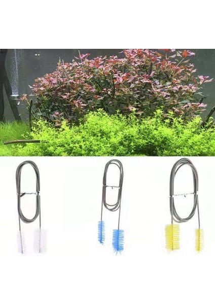 Sarı Stil 90CM Paslanmaz Çelik Çok Fonksiyonlu Akvaryum Balık Tankı Hava Borusu Su Borusu Filtre Temizleme Fırçası cm (Yurt Dışından) indirimleri