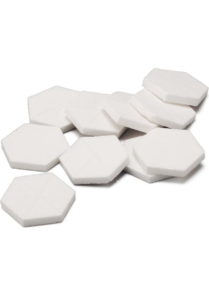 20 Paket Pratik Mercan Kesim Tabanı Deniz Suyu Mercan Parça Altıgen Diskler Kireçtaşı Büyümesi Destek Yeniden Üretim (Yurt Dışından)