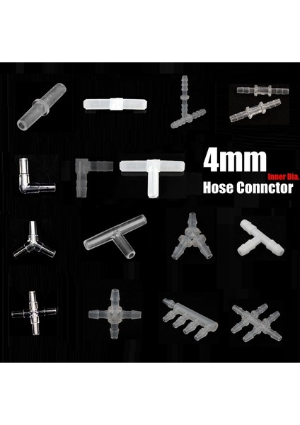 Kristal T Düz Tee Stili Iç Çapı 4~5mm Hortum Bağlantı Parçası Akvaryum Balık Tankı Hava Pompası Boru Bağlantı Parçaları Silikon Tüp Bahçe Sulama Boru Pagoda Eklemi (Yurt Dışından) fiyatları