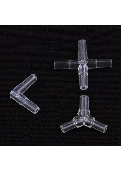 Kristal T Düz Tee Stili Iç Çapı 4~5mm Hortum Bağlantı Parçası Akvaryum Balık Tankı Hava Pompası Boru Bağlantı Parçaları Silikon Tüp Bahçe Sulama Boru Pagoda Eklemi (Yurt Dışından) modelleri