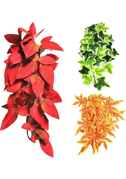 No.3 Tarzı Sürüngen Bitkileri Asma Sahte Sarmalayan Sürüngen Terraryum Bitki Habitat Süslemesi Bıyıklı Ejderha Yılan Kertenkele Malzemeleri Için - Turkish (Yurt Dışından) indirimleri