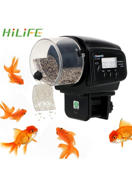 Bir Stil Akvaryum Balık Tankı Otomatik Yemleme Cihazı LCD Ekran 100ML Zamanlayıcı ile Otomatik Balık Yem Dağıtıcı (Yurt Dışından) fırsatları