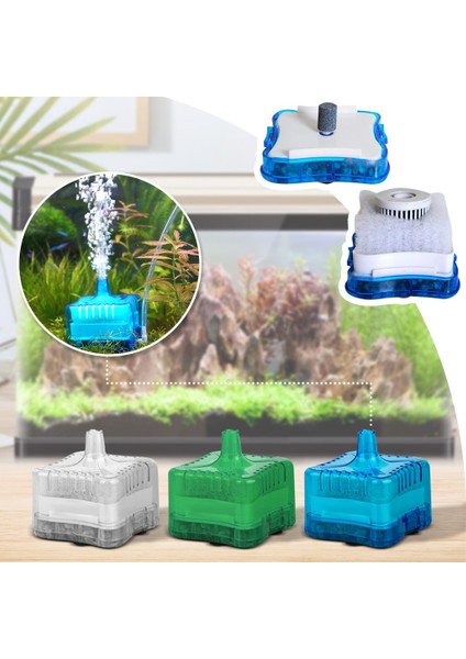 Yeşil Stil Balık Akvaryumu Hava Taşı Balonu Yardımıyla Filtre Su Mini Balık Tankı Taban Filtresi Havuz Suyu 1pc Mini Süzgeç 824 (Yurt Dışından) modelleri