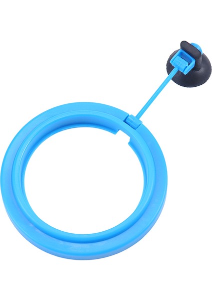 Mavi Yuvarlak Stil 1 Adet Yeni Akvaryum Yem Halkası Balık Tankı Yüzen Yem Tepsi Dairesel Kare Aksesuar Su Bitkisi Batma Emme Kupası (Yurt Dışından)