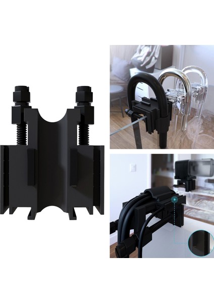 Siyah Stil Akvaryum Tankı Su Boru Kelepçe Sabitleme Klipsi Montaj Tutucu Düzenleyici Askı (Yurt Dışından)