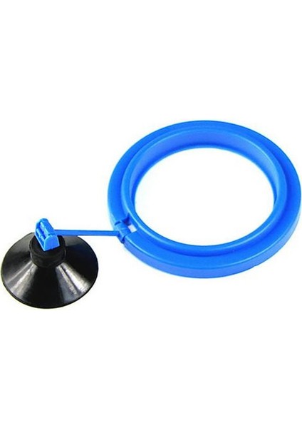 Yuvarlak Şekil Stili 8X8CM 1 Adet Akvaryum Yemleme Halkası Balık Tankı Istasyonu Yüzen Yem Tepsisi Kare Daire Aksesuarı Su Bitkisi Batma Emniyeti Emme Kupası (Yurt Dışından)