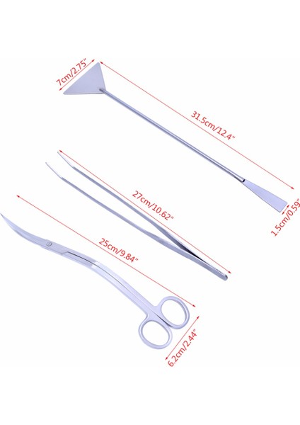 Gümüş Tarzı Akvaryum Canlı Bitki Bakımı Cımbız Seviyeleyici Aracı Kiti (Yurt Dışından) fırsatları