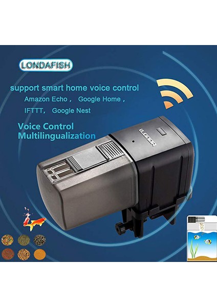 Otomatik Model Stili Akvaryum Balık Tankı Akıllı Wi-Fi Balık Yem Otomatik Uygulama Zamanlayıcı Miktar Kontrolü (Yurt Dışından) fiyatları