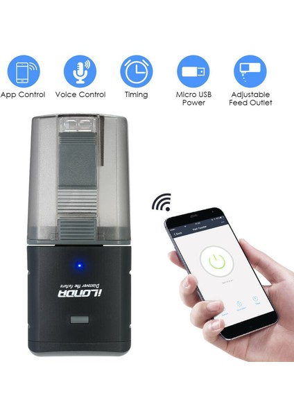 Otomatik Model Stili Akvaryum Balık Tankı Akıllı Wi-Fi Balık Yem Otomatik Uygulama Zamanlayıcı Miktar Kontrolü (Yurt Dışından) indirimleri