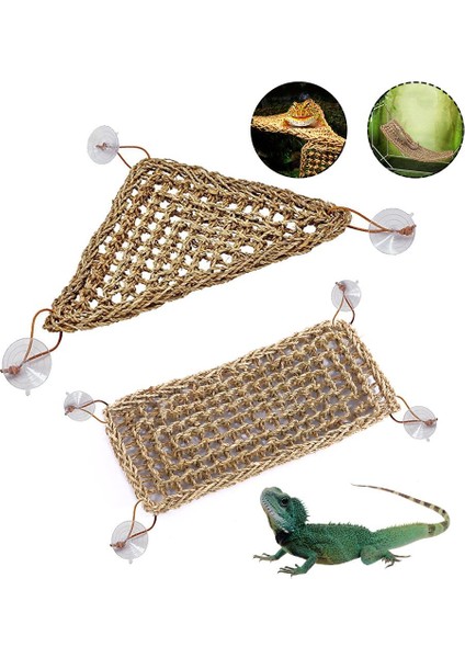 3 Vantuz Stili ile Sürüngen Kertenkele Hamak Hamster Sürüngen Çim Matı Evcil Hayvan Yatağı Deniz Yosunu Hamak Salıncak Evcil Sürüngen Oyuncak Asma Yatak Mat Asma Koltuklar (Yurt Dışından) fiyatları