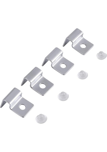 W Stili 10 mm 4 Adet mm Paslanmaz Çelik Akvaryum Cam Balık Tankı Sabit Kapak Klips Kelepçe Braket Tutucu Lamba Filtre Varil Desteği Tutucu (Yurt Dışından)