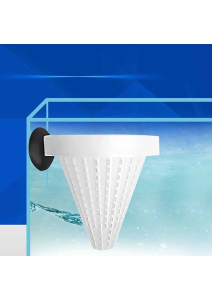 Beyaz Stil 1 Parça Akvaryum Kırmızı Solucan Için Mini Otomatik Yem Besleyici ve Emme Kupası ile Konik Balık Yem Hunisi - Balık Yemi Besleyici ve Kupası Da Dahil (Yurt Dışından) modelleri